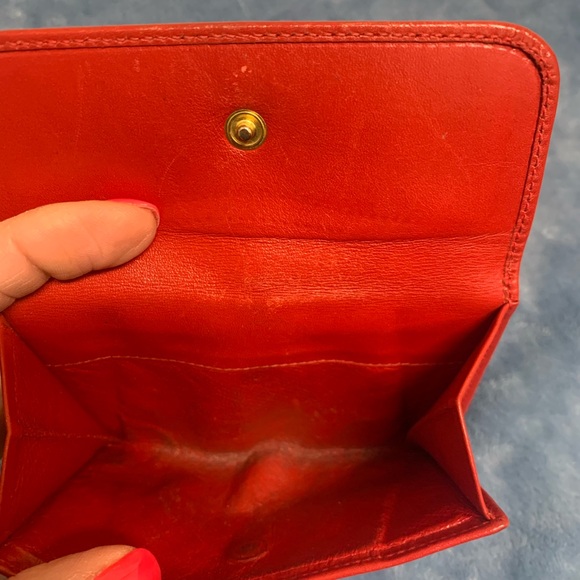 Gucci Red Wallet with Gold Accent - Picture 14 of 16
